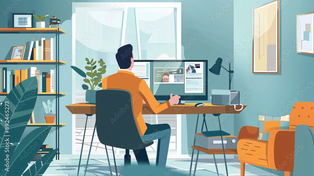 telework video meeting at home telework video meeting at home