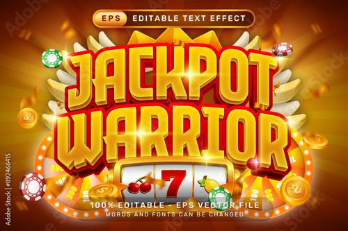 vegas warrior 3d text effect and editable text effect with light background