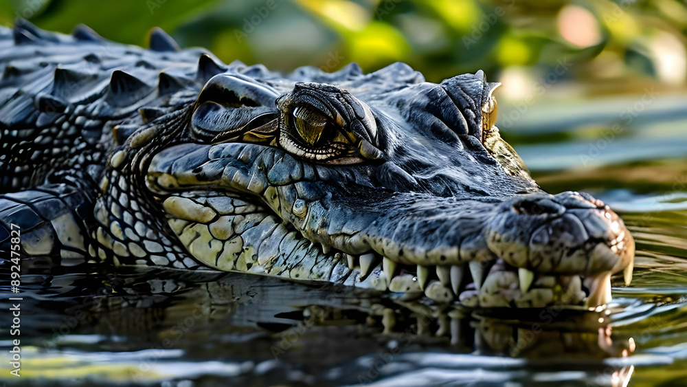 alligator in the water alligator in the water