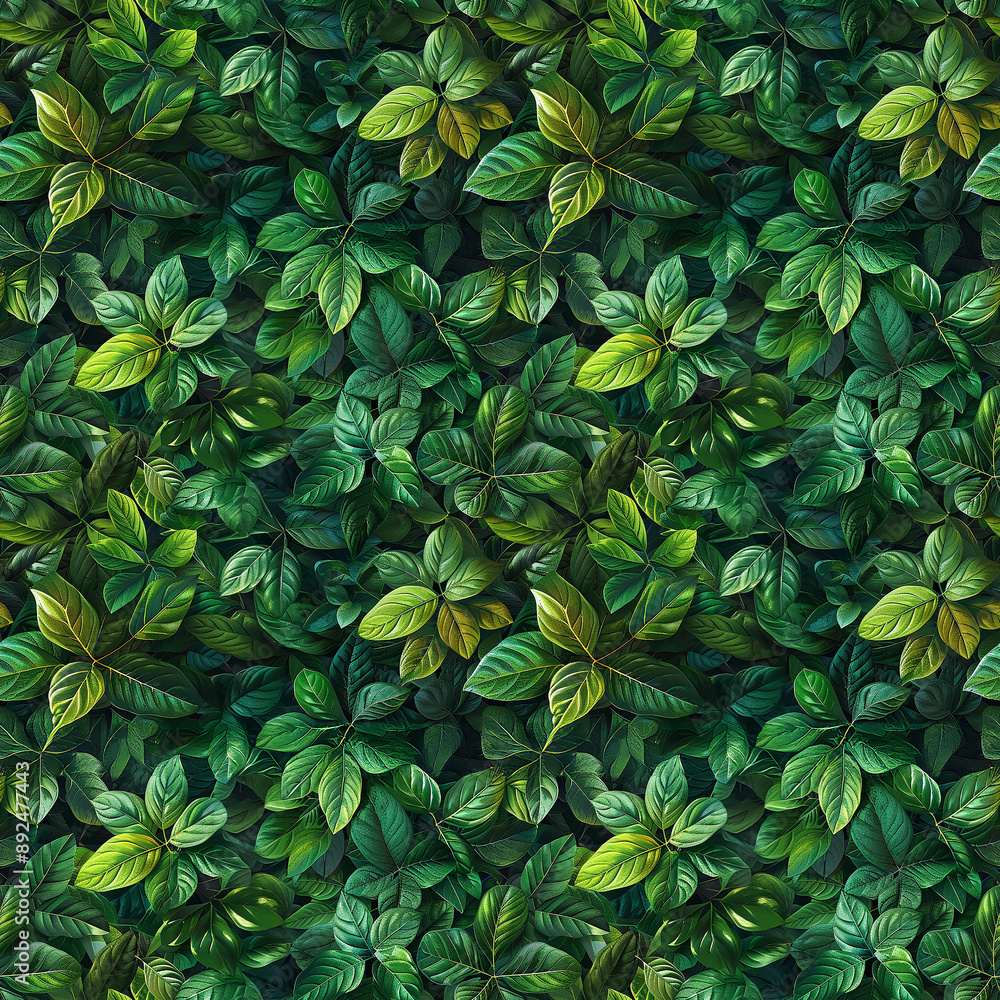 Lush green foliage pattern in nature Lush green foliage pattern in nature