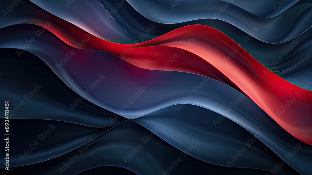 elegant dark blue and red abstract waves with layered lines, modern design technology digital art wallpaper background elegant dark blue and red abstract waves with layered lines, modern design technology digital art wallpaper background