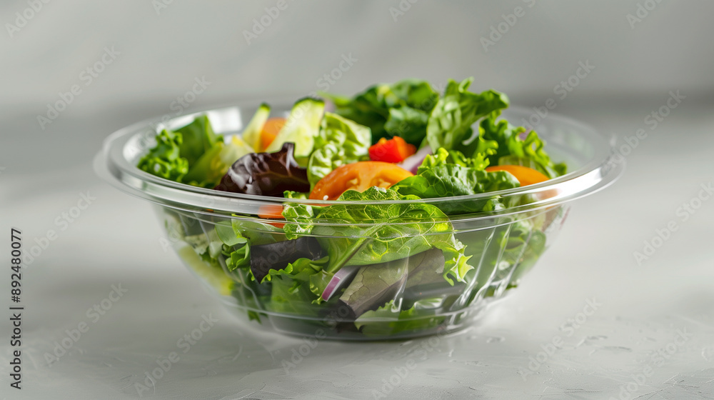 Fresh Mixed Salad in Eco-friendly Packaging Fresh Mixed Salad in Eco-friendly Packaging