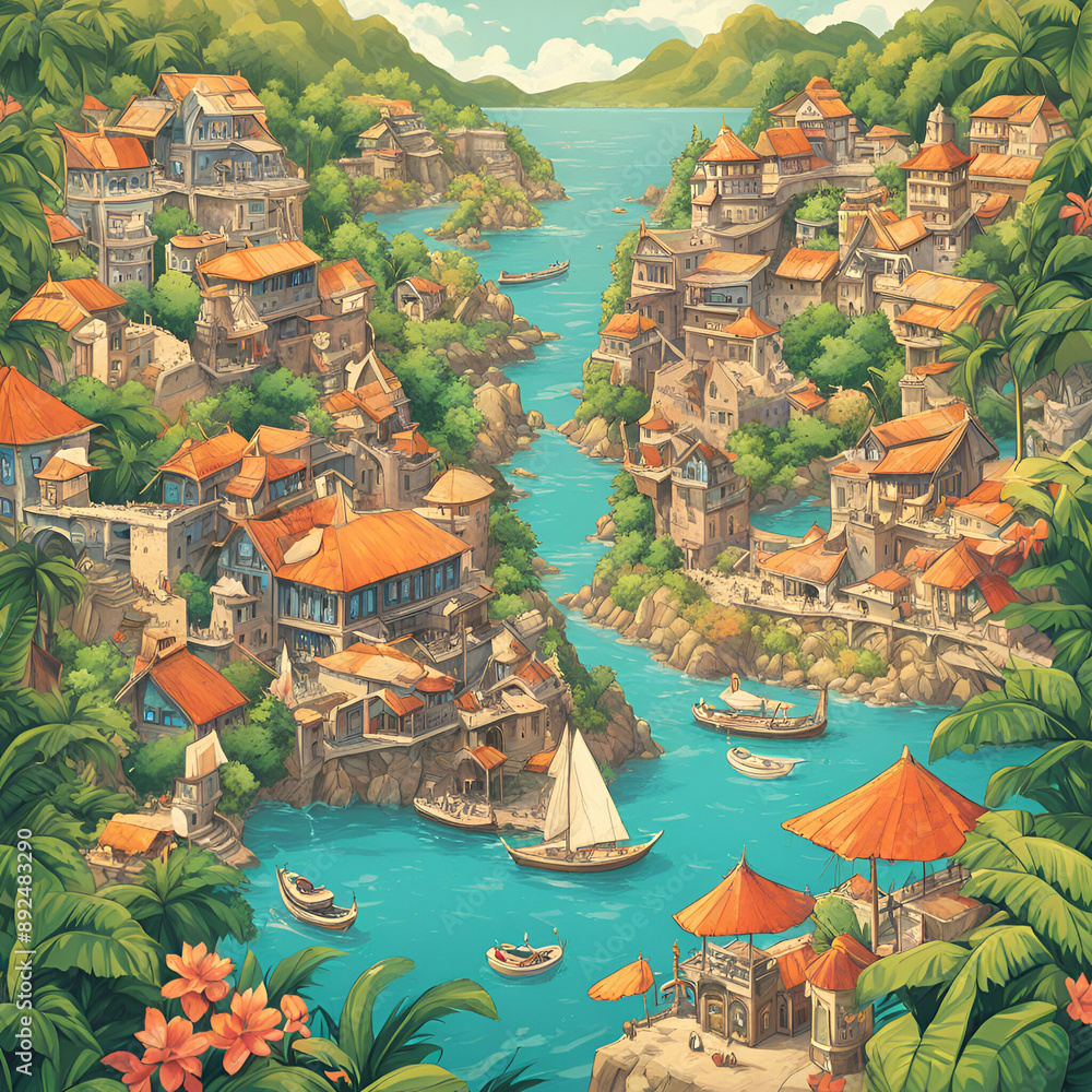 village in the mountains