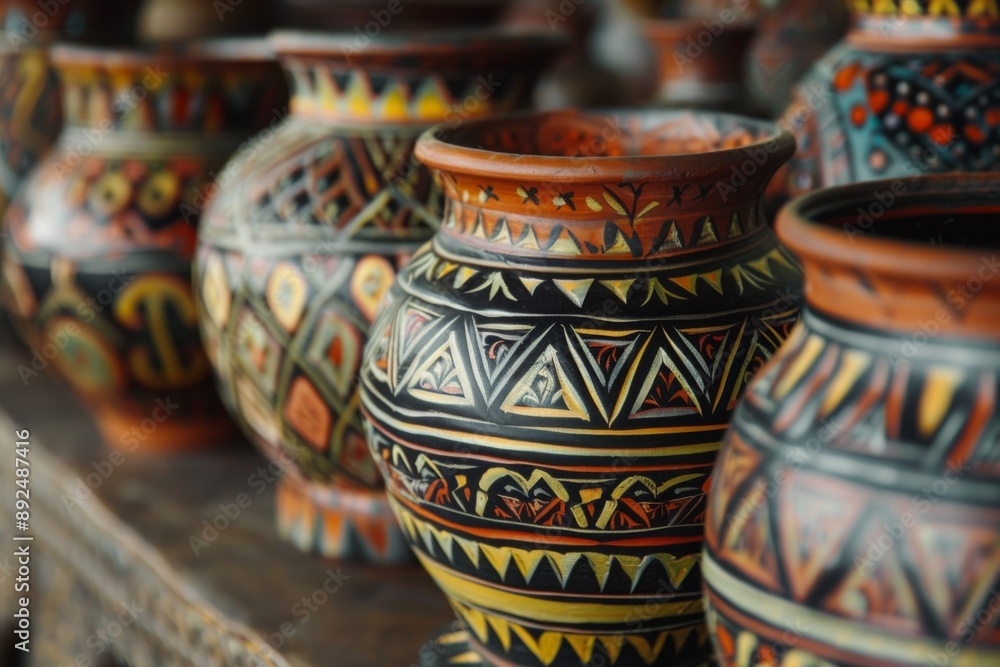 A close-up of intricately designed pottery, embellished with traditional motifs and the bold lettering of Tanzania's Union Day, capturing the essence of national heritage and craftsmanship. A close-up of intricately designed pottery, embellished with traditional motifs and the bold lettering of Tanzania's Union Day, capturing the essence of national heritage and craftsmanship.