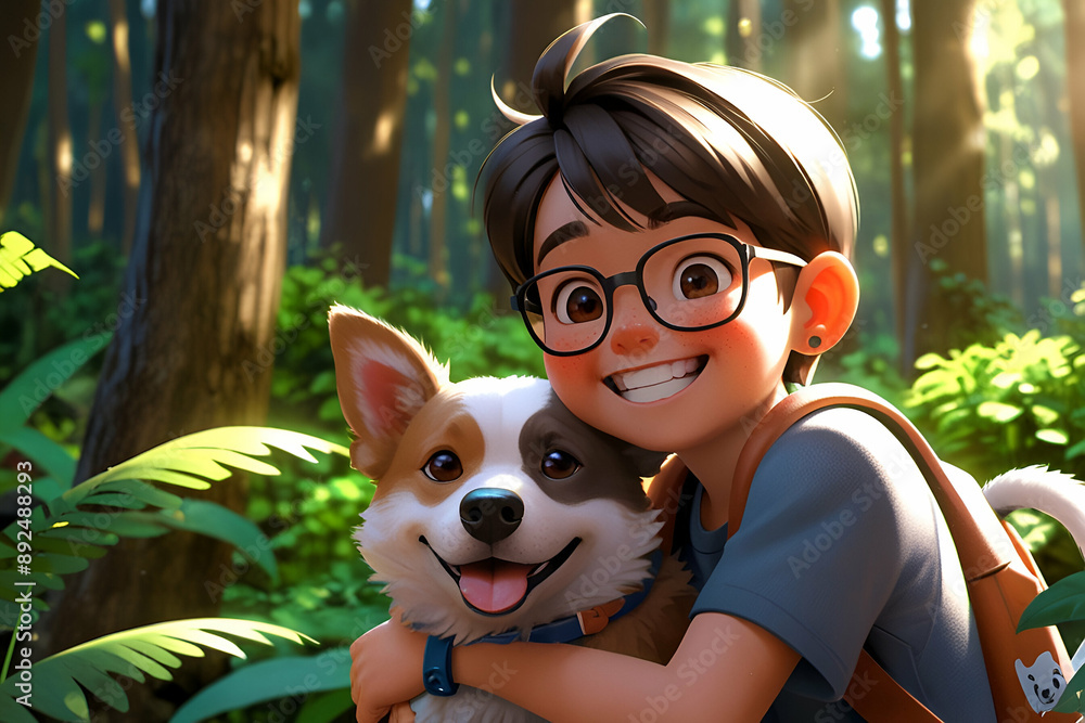 girl and dog girl and dog