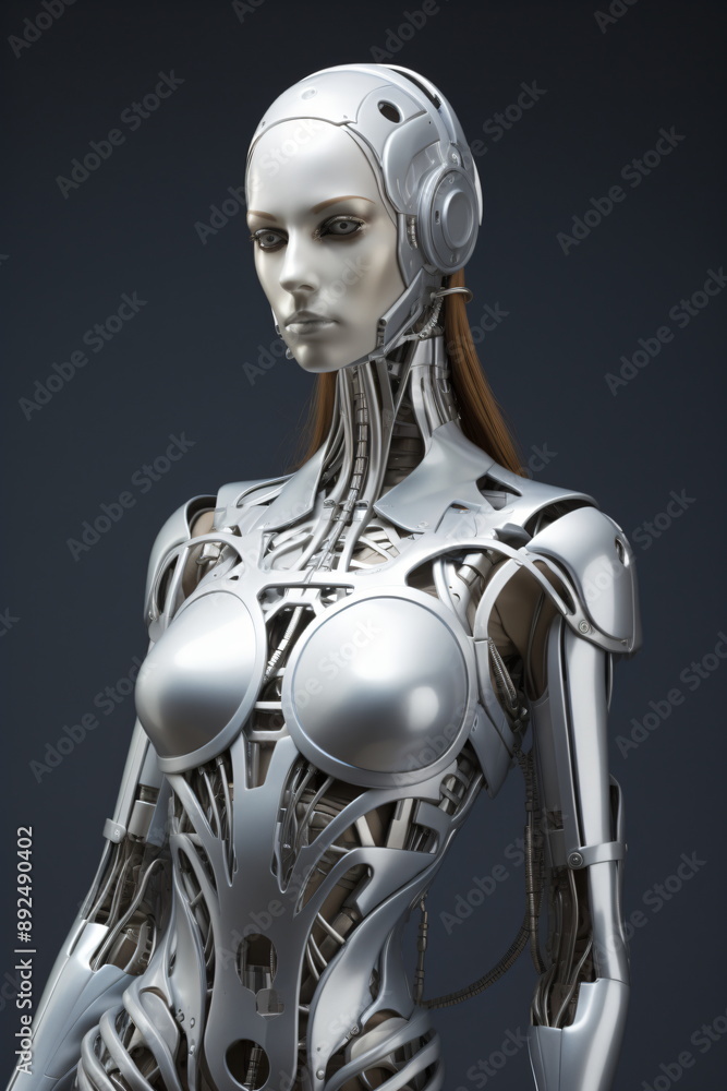 cyberwoman in a high tech suit cyberwoman in a high tech suit