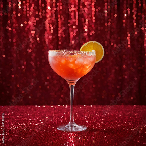 Wallpaper Mural A vibrant cocktail with an orange slice Torontodigital.ca