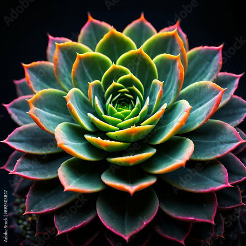 A vibrant succulent plant 