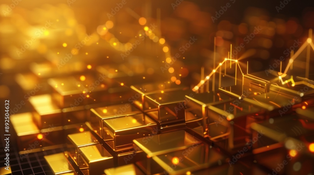 Gold Stock Investment Concept Gold Stock Investment Concept
