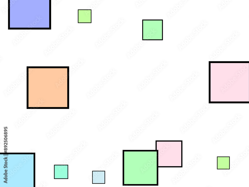 A bright and cute design with pastel colored line and plane shapes. A bright and cute design with pastel colored line and plane shapes.