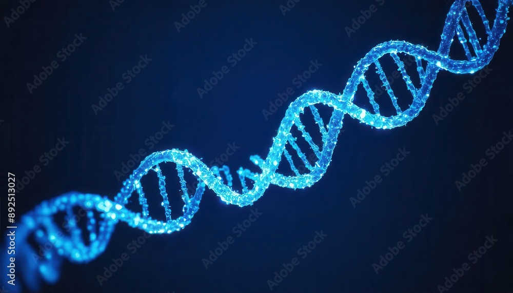Glowing DNA Helix Glowing DNA Helix