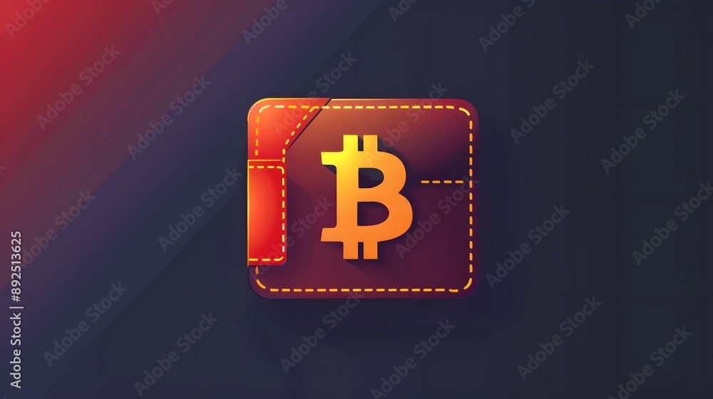 Obraz premium wallet logo vector design template. 