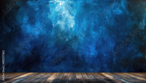 Studio portrait backdrops portraits products and concepts dramatic blue modulations photo