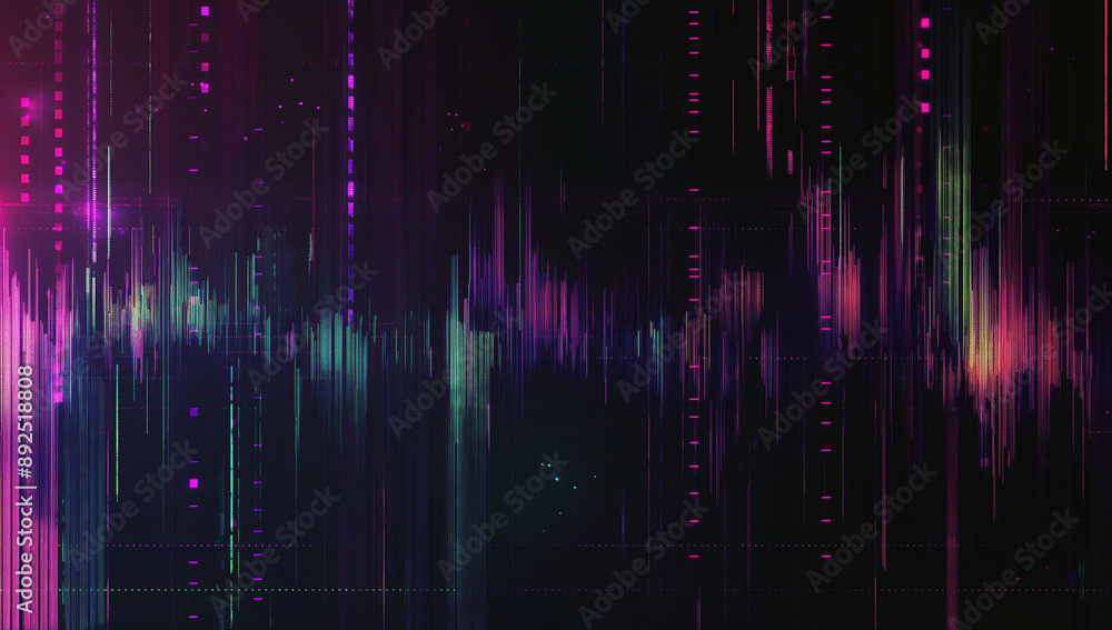 Abstract Background with Glitch Texture and Digital Noise high-tech cyberpunk technology-related projects Abstract Background with Glitch Texture and Digital Noise high-tech cyberpunk technology-related projects