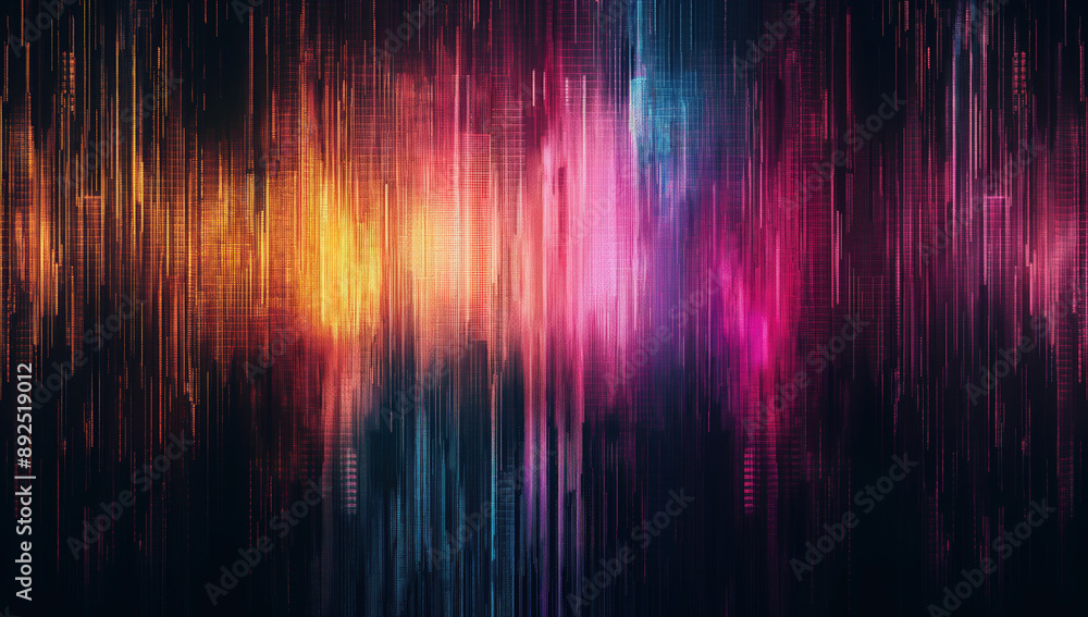 Abstract Background with Glitch Texture and Neon Colors Abstract Background with Glitch Texture and Neon Colors
