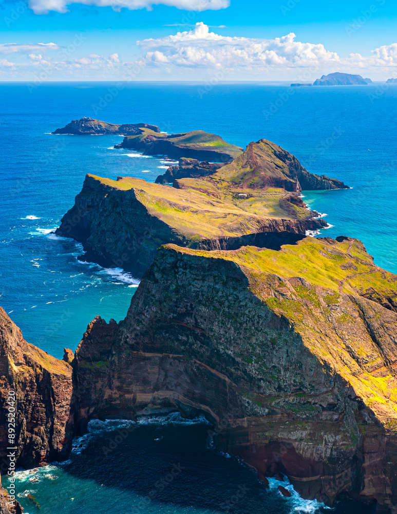 View of one of the best sights of Madeira Island. Cape Ponta de São Lourenço, Madeira Island, Portugal