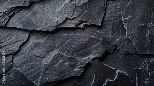 Wallpaper Mural Background of black slate stone for abstract design Torontodigital.ca