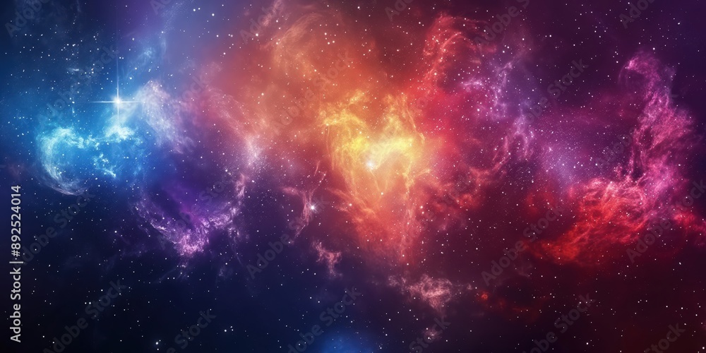 Colorful space galaxy cloud nebula. Stary night cosmos. Universe science astronomy. Supernova background wallpaper created by ai Colorful space galaxy cloud nebula. Stary night cosmos. Universe science astronomy. Supernova background wallpaper created by ai