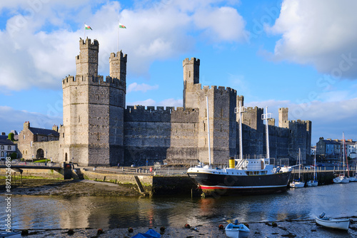 Caernarfon Castle in North Wales, a World Heritage Site photo