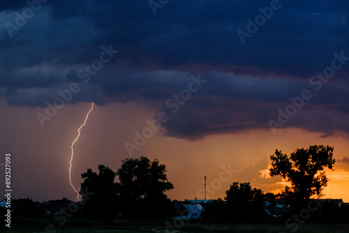lightning in the city
