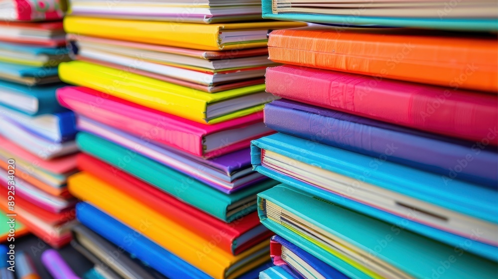 Vibrant stack of colorful books. A variety of hardcovers showcasing bright, eye-catching colors. Perfect for education, reading, or library themes. Vibrant stack of colorful books. A variety of hardcovers showcasing bright, eye-catching colors. Perfect for education, reading, or library themes.