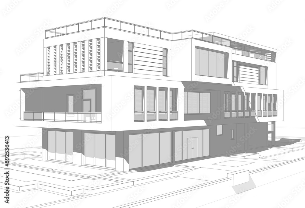 sketch of building sketch of building