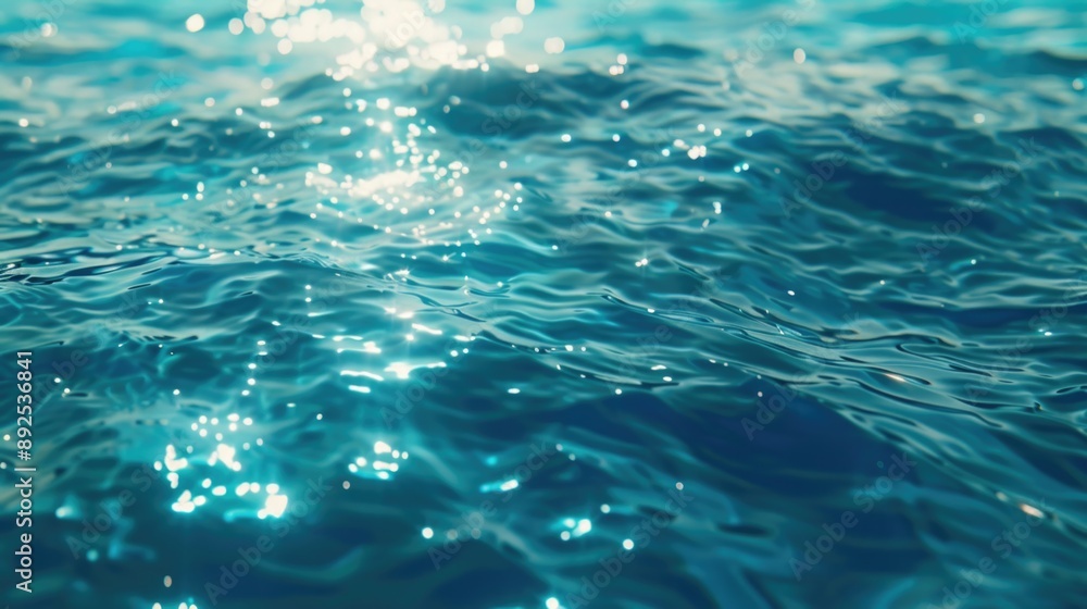 A picture of sunlight reflecting off the surface of calm water, with a warm glow A picture of sunlight reflecting off the surface of calm water, with a warm glow