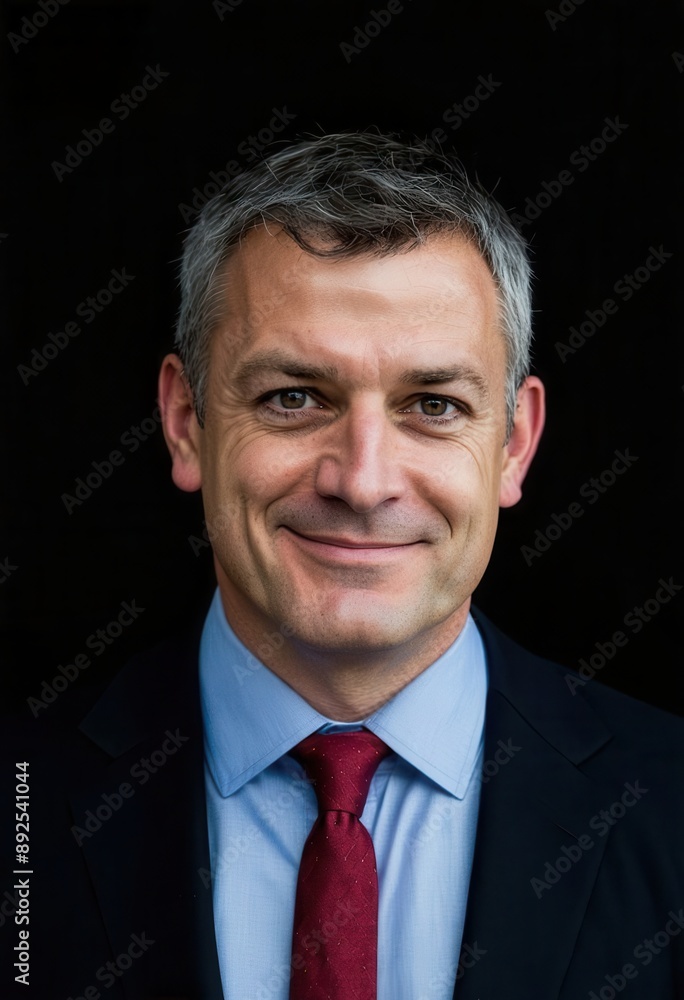 Smiling Man in Business Attire Smiling Man in Business Attire