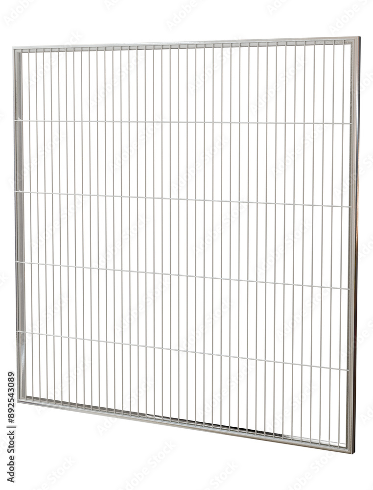 Durable and Modular Security. This 3D model of a welded wire mesh fence, isolated on a transparent background, emphasizes its versatility for various security needs. Durable and Modular Security. This 3D model of a welded wire mesh fence, isolated on a transparent background, emphasizes its versatility for various security needs.