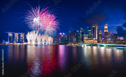 NDP 2024 Fireworks — Marina Bay, Singapore photo