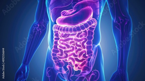 Intestine inflammation, disease, problem. Guts, bowel, medical check up. Gastroenterology