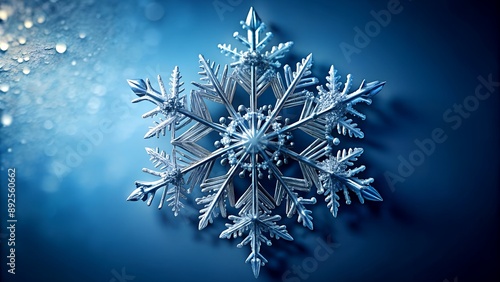 A Frozen Jewel: The Intricate Geometry and Delicate Beauty of a Snowflake Generative AI Automated art