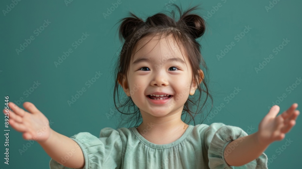 Happy Child with Open Arms