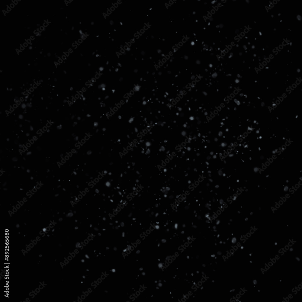 Snowfall, falling white snow, blizzard. Transparent background black. Realistic snowflakes. Isolated pattern backdrop. Snowfall, falling white snow, blizzard. Transparent background black. Realistic snowflakes. Isolated pattern backdrop.