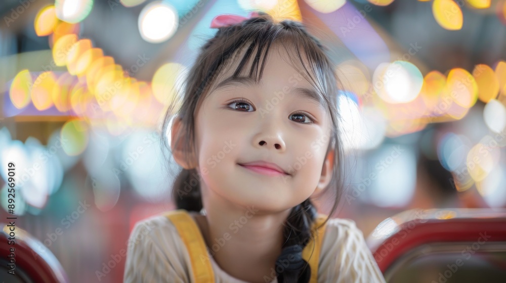 Young Girl at Funfair Young Girl at Funfair