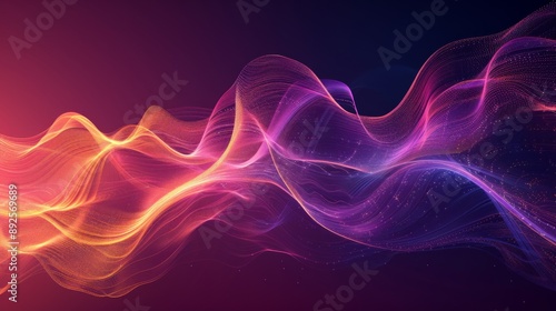 Abstract Colorful Wave Pattern