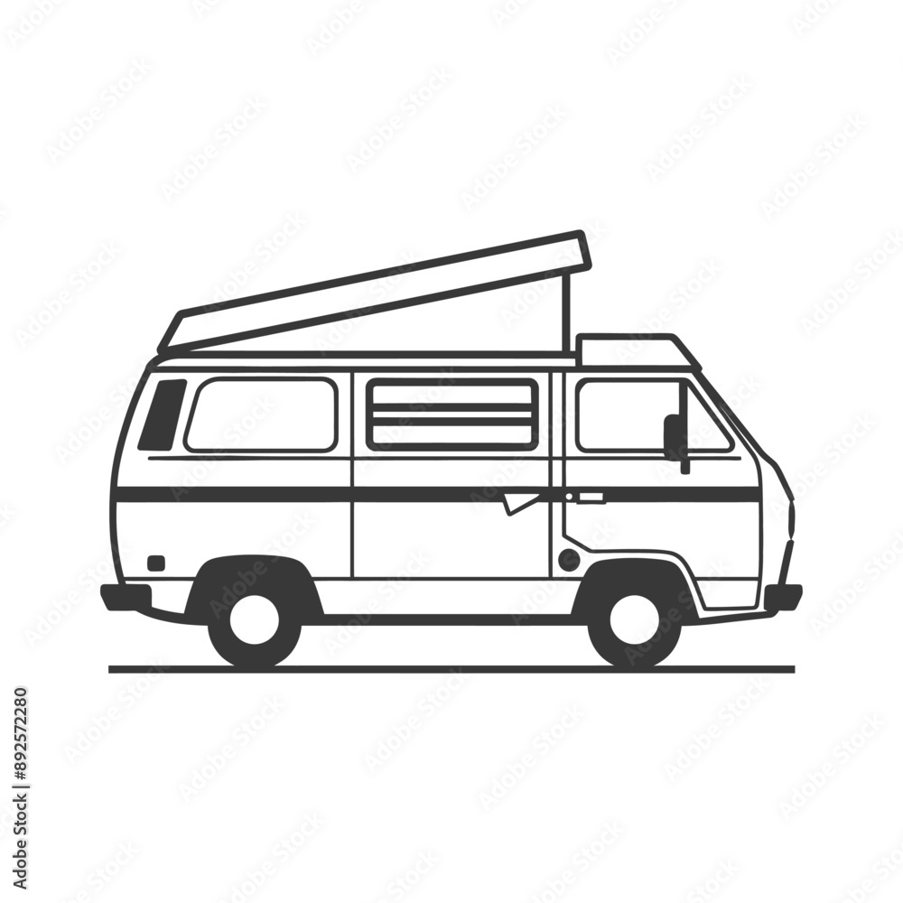 van minimalist line art icon logo symbol van minimalist line art icon logo symbol