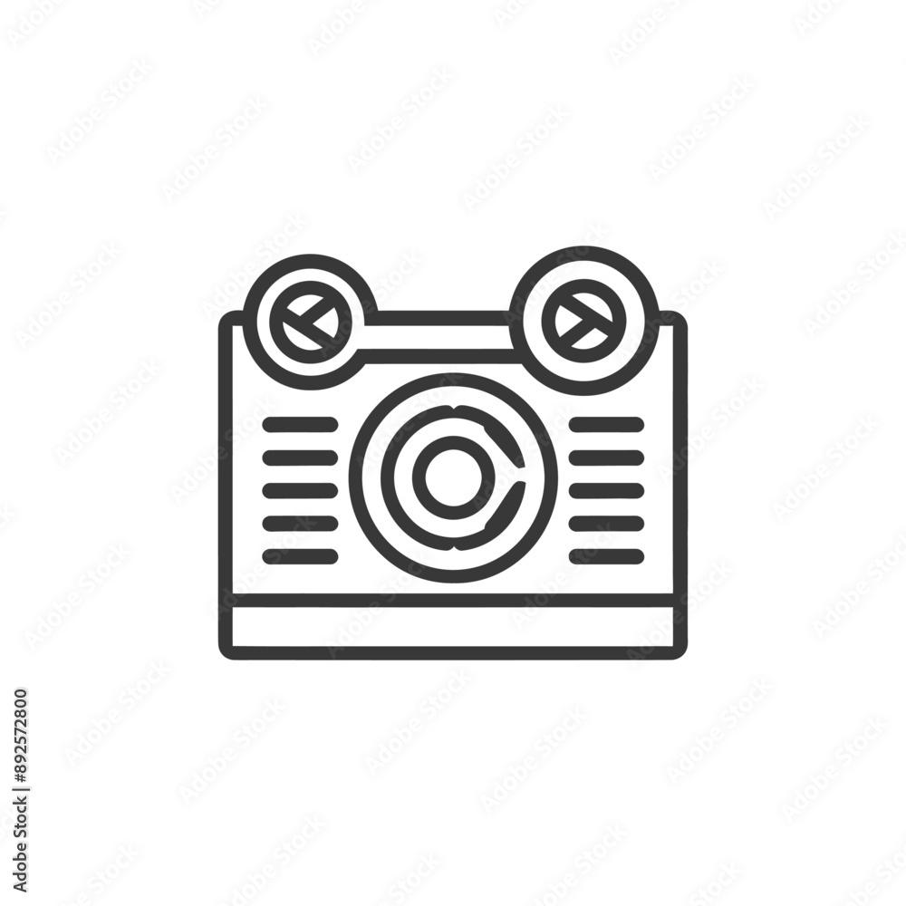 video minimalist line art icon logo symbol video minimalist line art icon logo symbol
