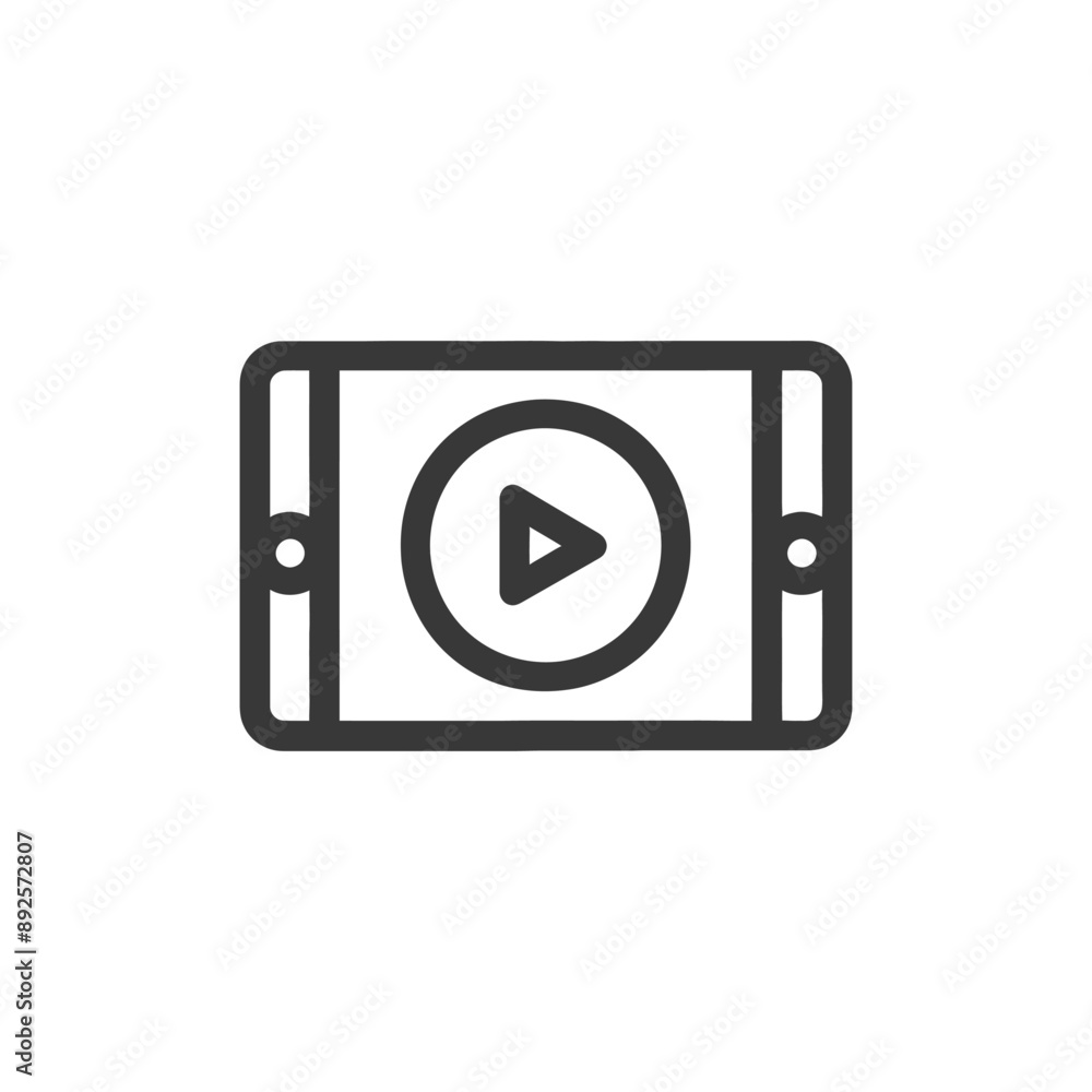 video minimalist line art icon logo symbol video minimalist line art icon logo symbol