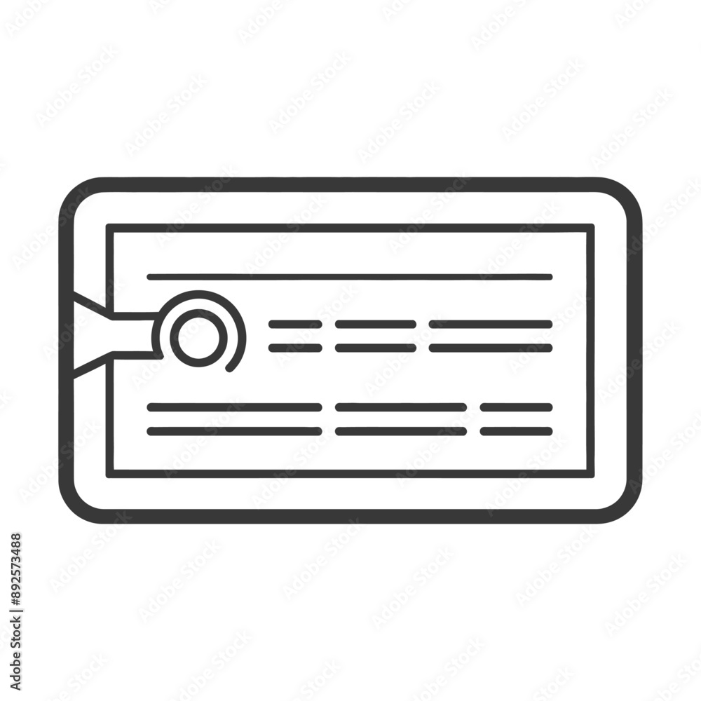 voucher minimalist line art icon logo symbol voucher minimalist line art icon logo symbol