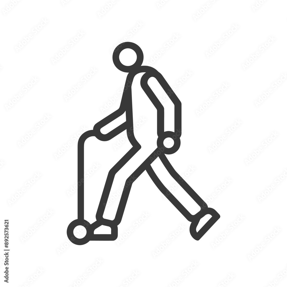 walker minimalist line art icon logo symbol walker minimalist line art icon logo symbol