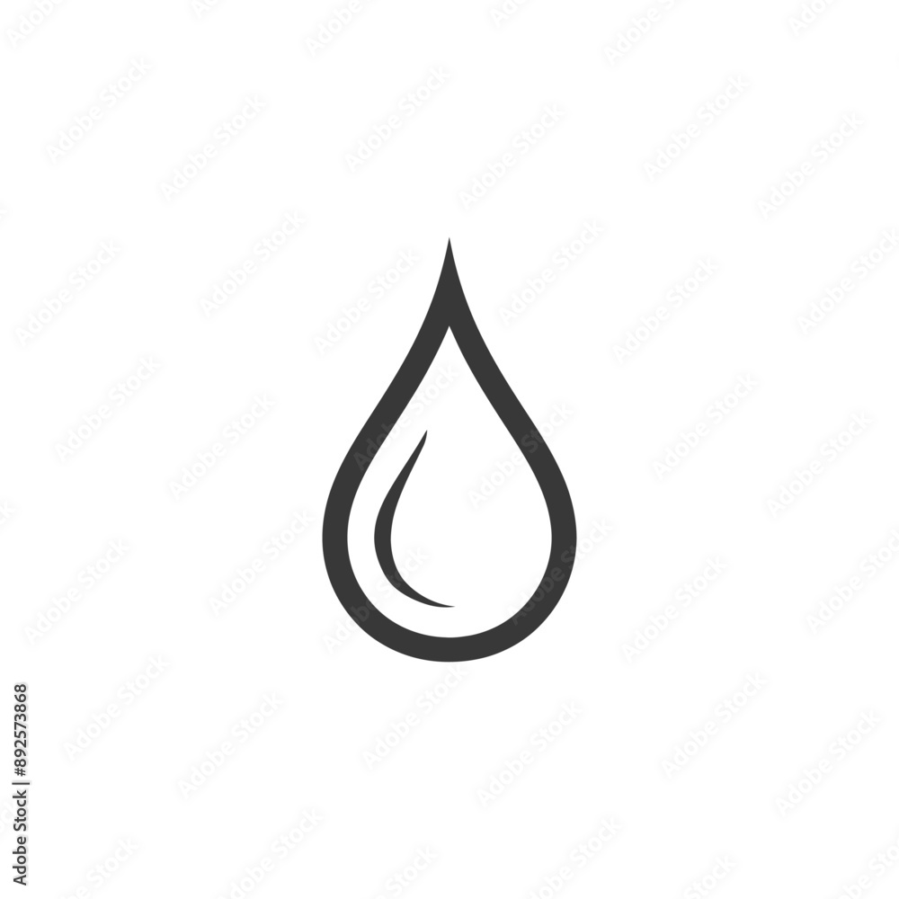 water droplet minimalist line art icon logo symbol water droplet minimalist line art icon logo symbol