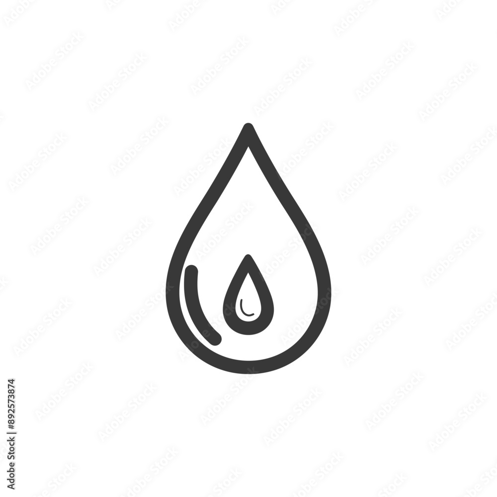 water droplet minimalist line art icon logo symbol water droplet minimalist line art icon logo symbol