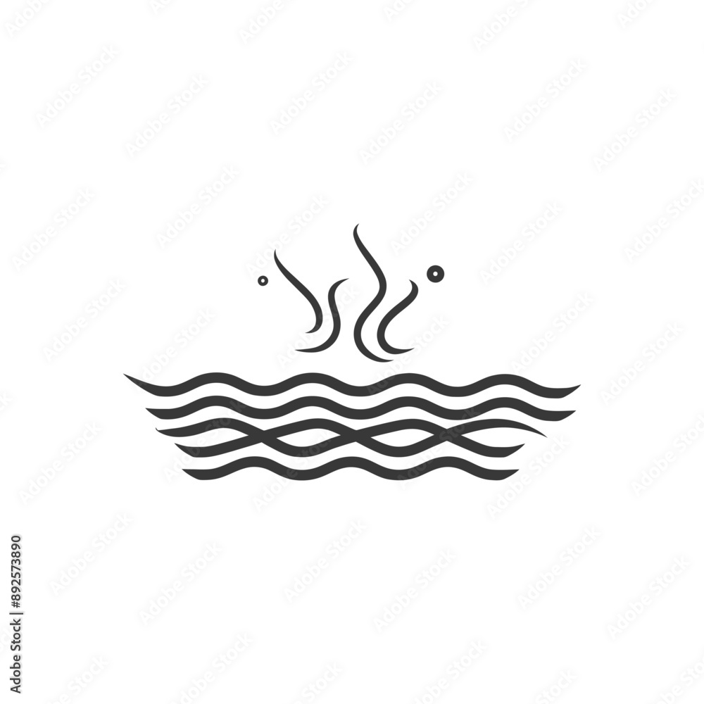 water minimalist line art icon logo symbol water minimalist line art icon logo symbol