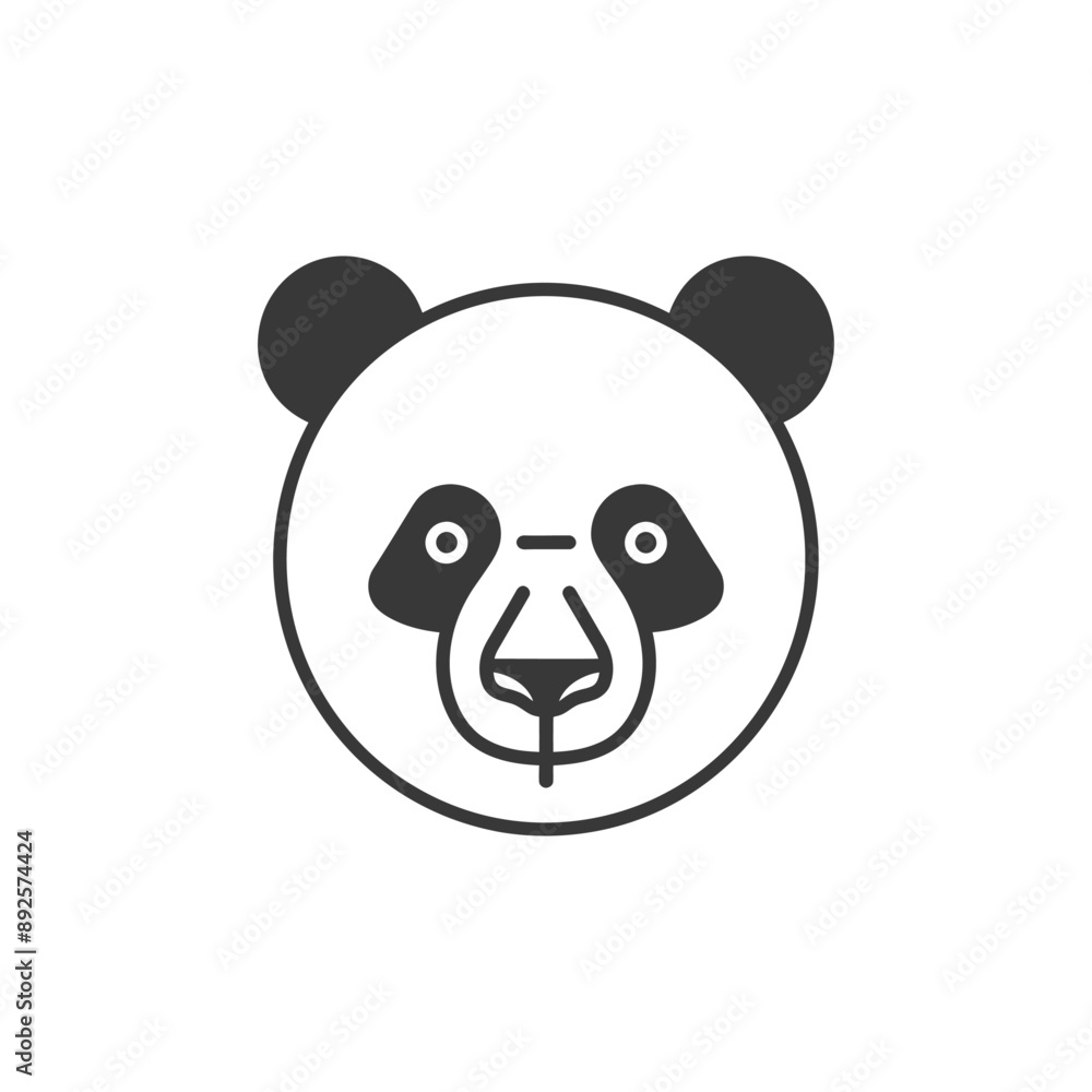 Fototapeta premium wildlife minimalist line art icon logo symbol 