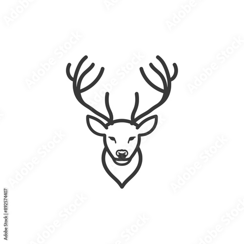 Wallpaper Mural wildlife minimalist line art icon logo symbol  Torontodigital.ca