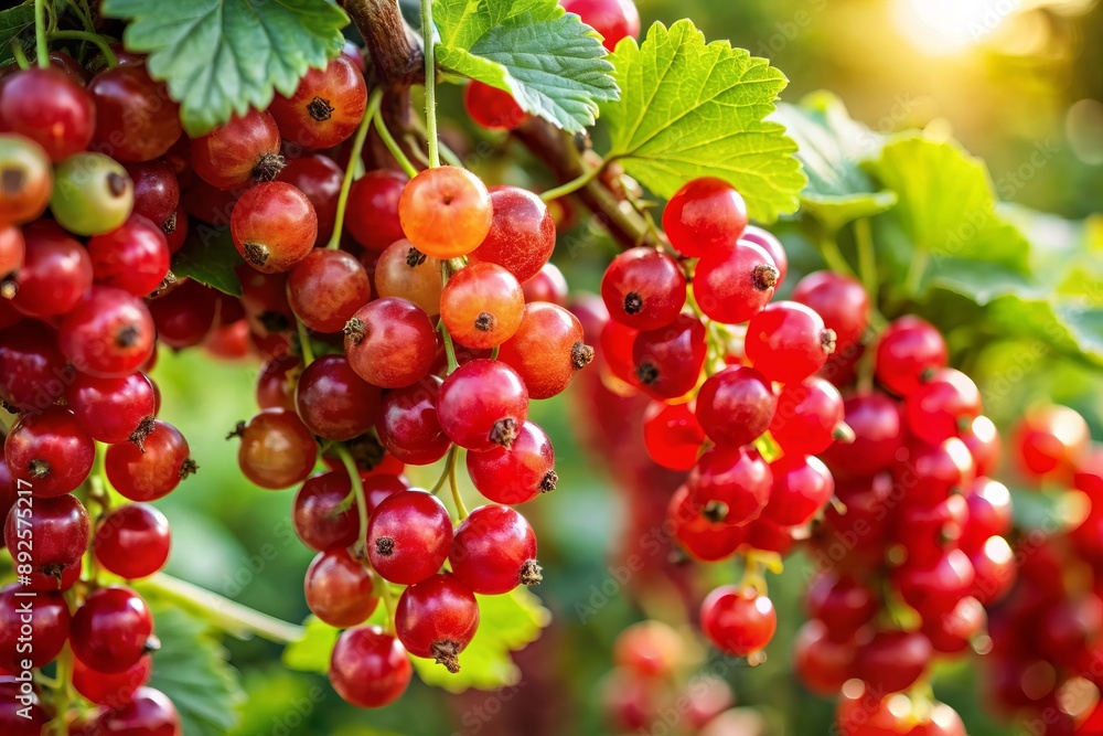 Red Currants on a Branch. Red Currants on a Branch.