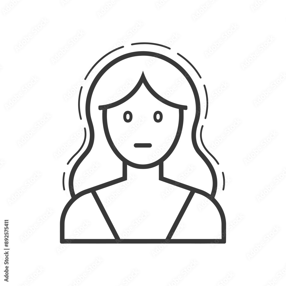 women minimalist line art icon logo symbol women minimalist line art icon logo symbol