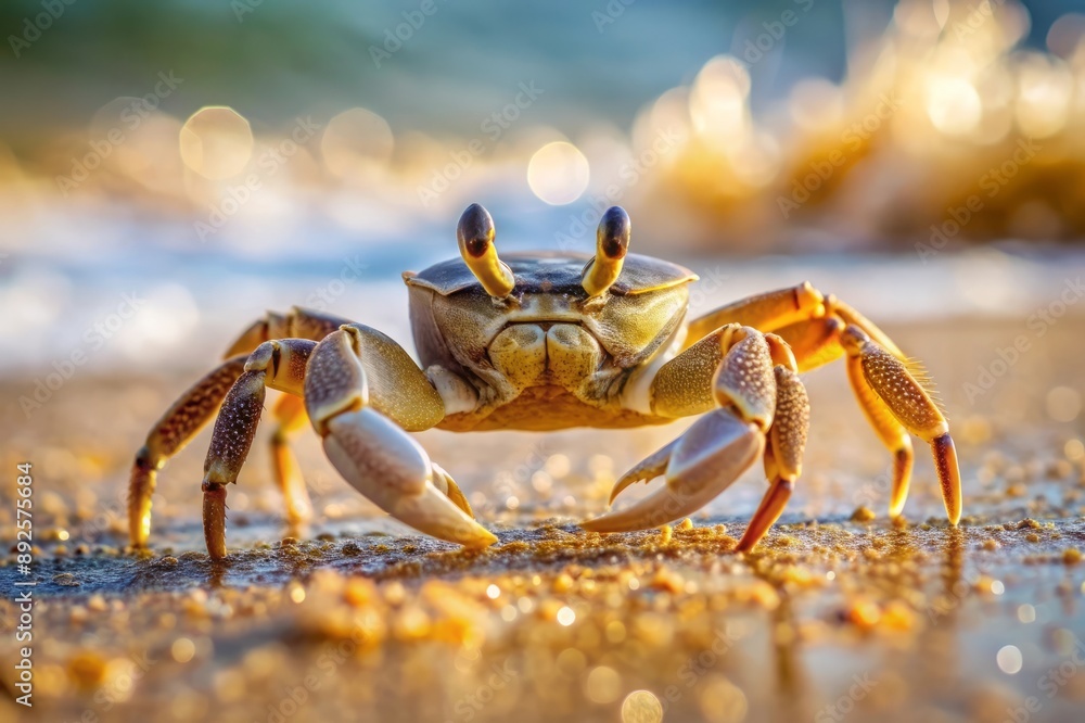 Crab on the Beach at Sunset. Crab on the Beach at Sunset.