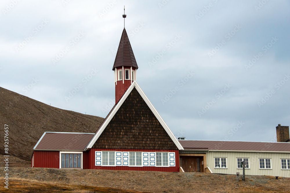 église, Longyearbyen, Spitzberg, Svalbard, Norvège église, Longyearbyen, Spitzberg, Svalbard, Norvège